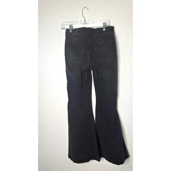 Free People NWT 29 Just Float On Flare Leg Gray Stretch Jeans Bell Bottoms High - Picture 3 of 8